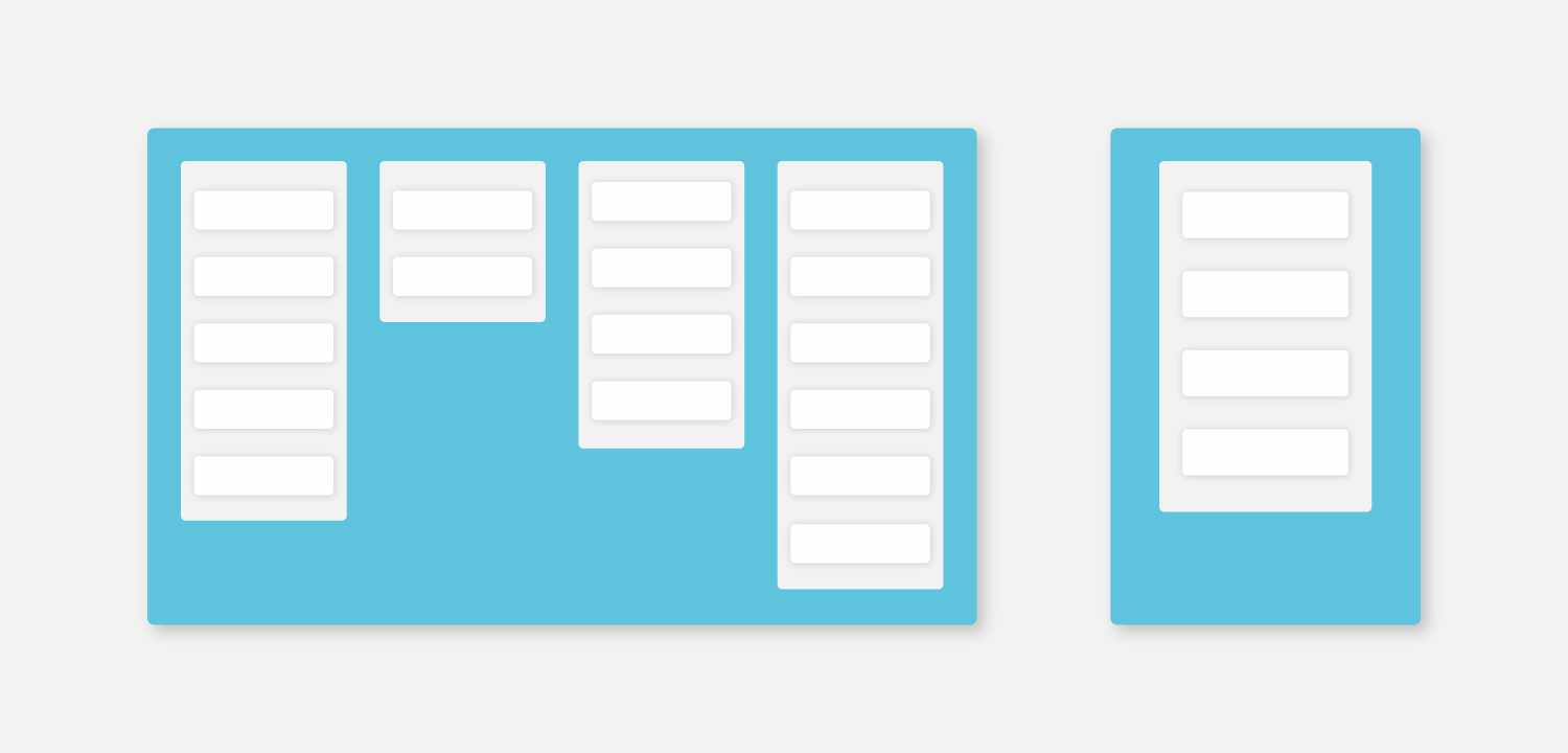 スマホでは一度に一つのリストしか見られない